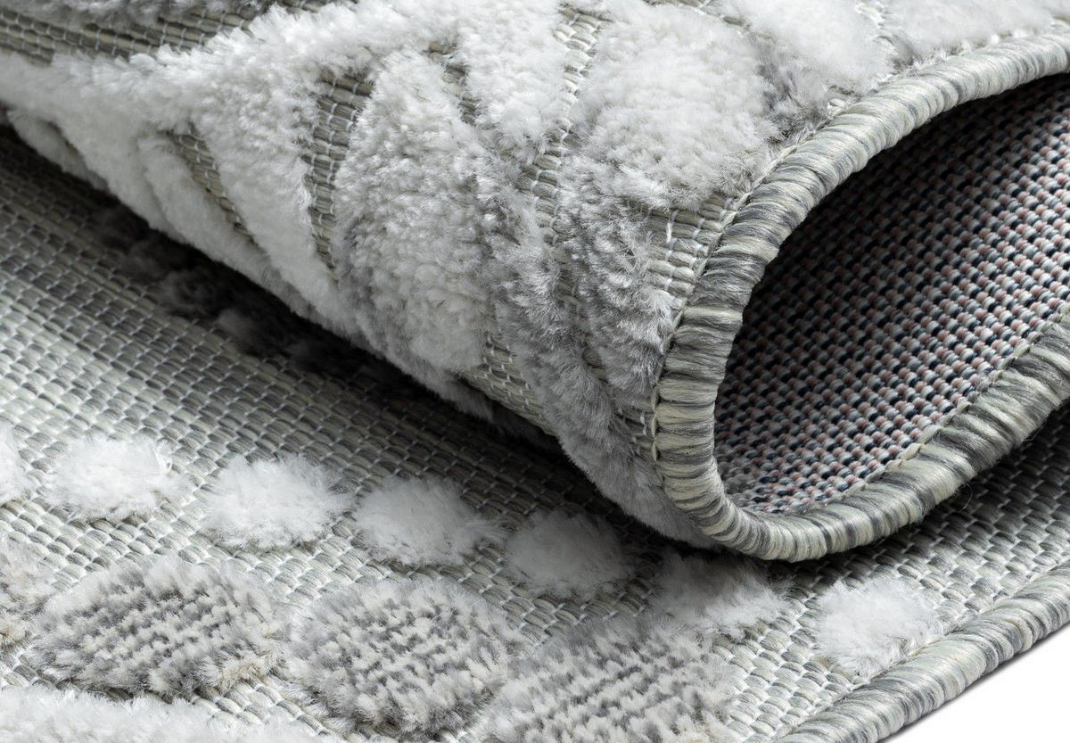 OUTDOORTEPPICH Reed II Hellgrau,Silberfarben,Anthrazit 80/150 cm - Hellgrau, Textil (80/150cm) - My-Rug