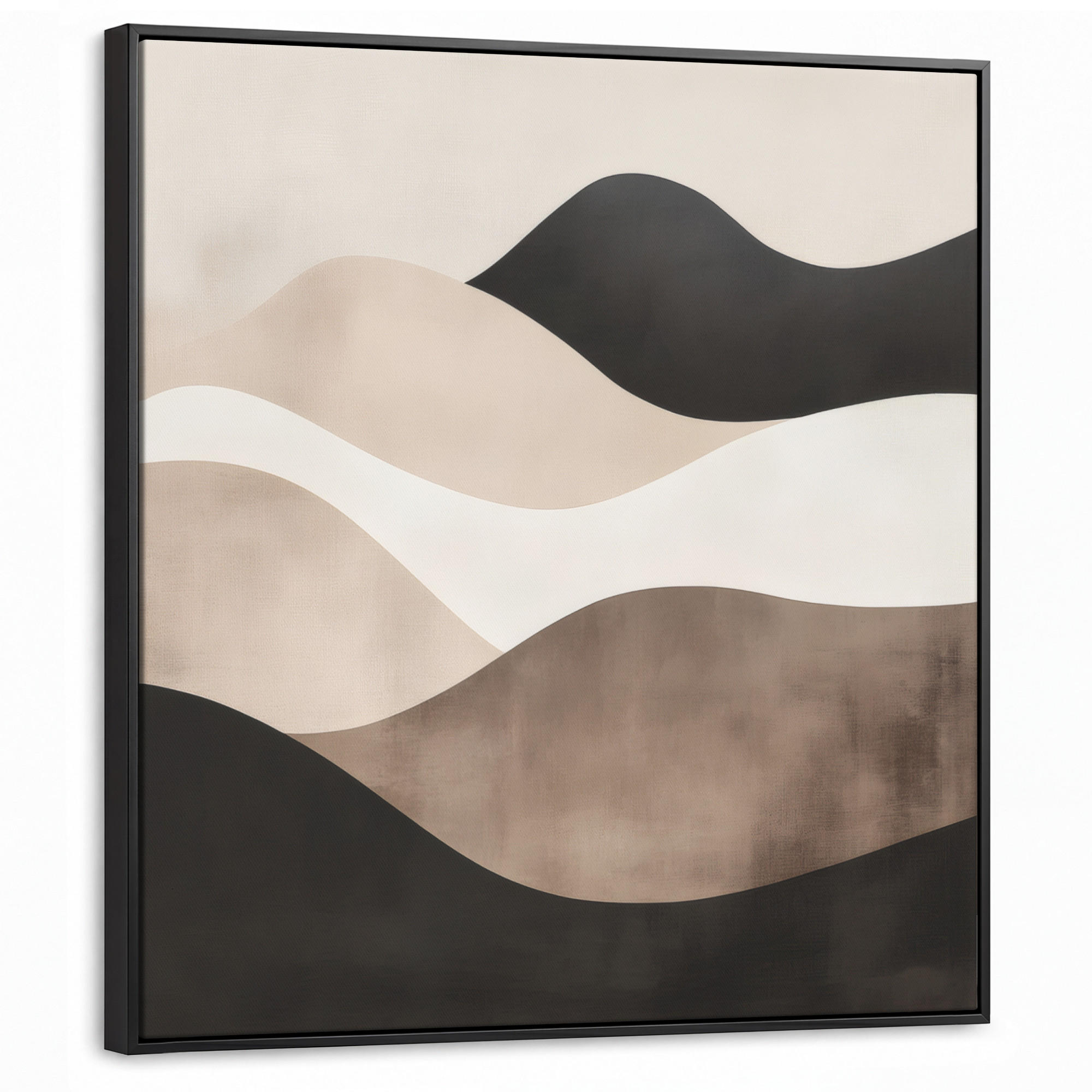 MuchoWow Leinwand Cappuccino 90x90 cm