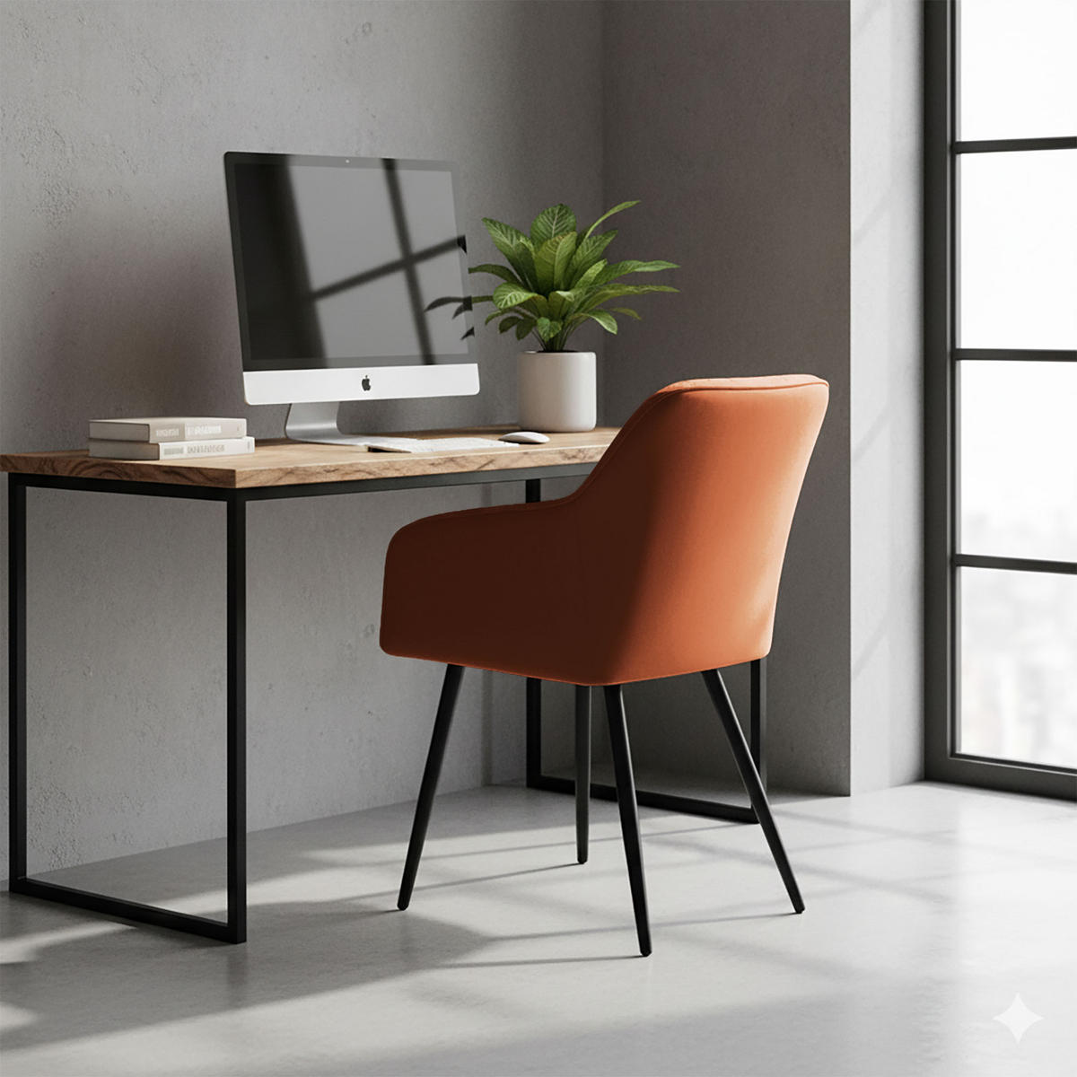 POLSTERSTUHL 4er Set, Metallbeine Bronze, Schwarz 54/82/58 - Schwarz, Textil (54/82/58cm) - RAUMHIRSCH FURNITURE