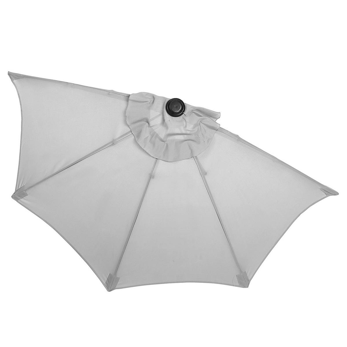 SONNENSCHIRM Siesta - Grau, Metall (184/94cm) - Butlers