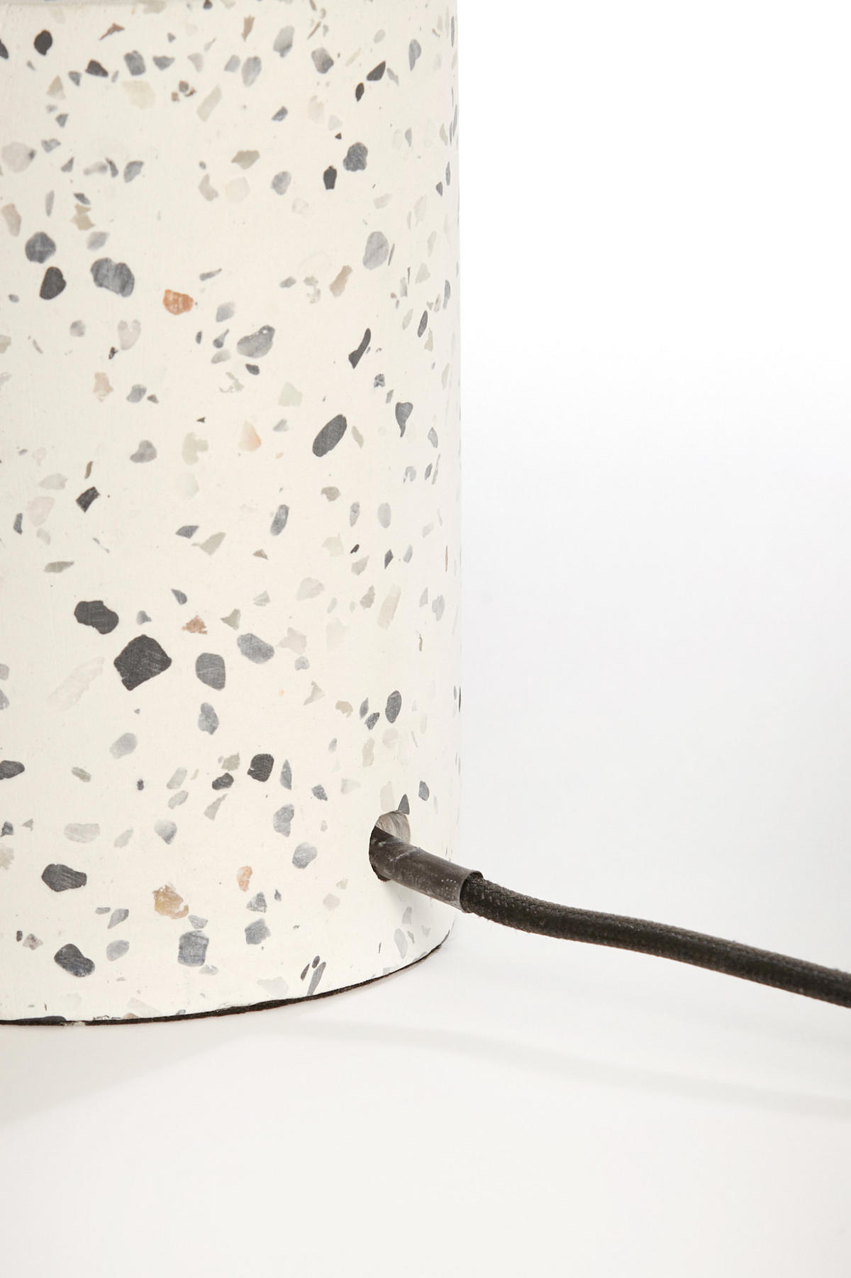 LAMPENFUSS Randy Weiß Ø11,5/41 cm - Weiß, Stein (11.5/11.5/41cm) - Light & Living