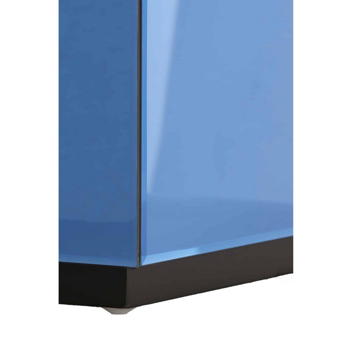 SÄULE Daxton Blau 40/40/40 cm - Blau, Glas (40/40/40cm) - Light & Living