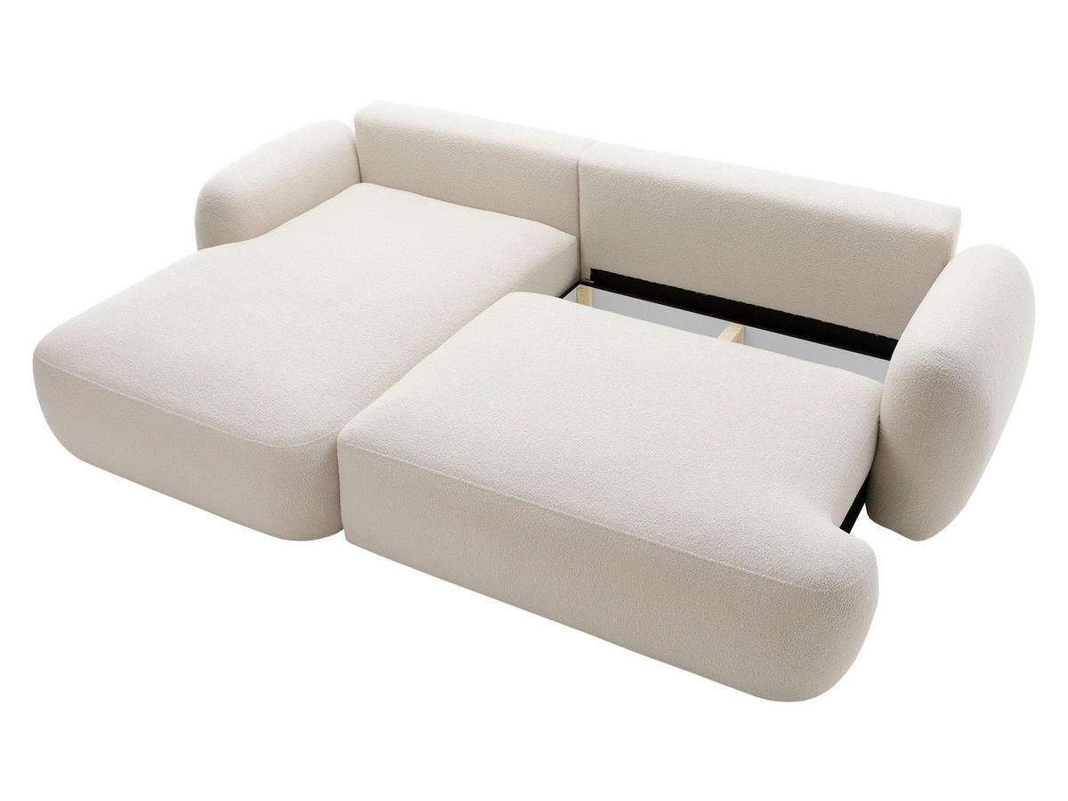 ECKSOFA Mayo, Seite: Rechts - Creme/Schwarz, Holz/Kunststoff (275/175cm) - MIRJAN24