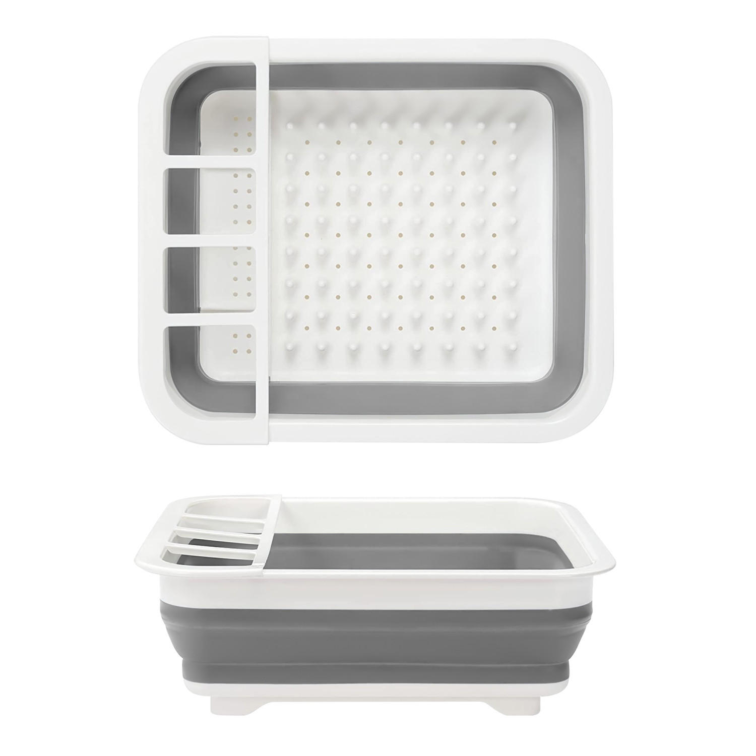 ABTROPFGESTELL Geschirrbox - Grau, Kunststoff (31.5/12.7/36cm) - Intirilife