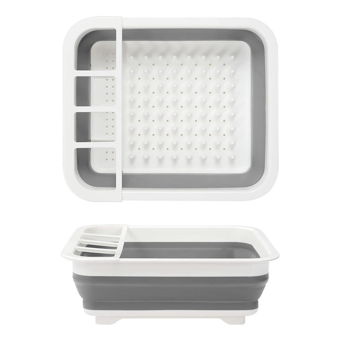 ABTROPFGESTELL Geschirrbox - Grau, Kunststoff (31.5/12.7/36cm) - Intirilife