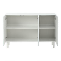 SIDEBOARD DE-37788 mit 3 Türen und verstellbaren Böden Weiß - Weiß, Holzwerkstoff (120/79/38.5cm) - ComfortXL