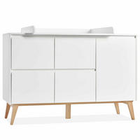 WICKELKOMMODE DAMBI - Weiß, Holzwerkstoff (149/100/53cm) - KONSIMO®