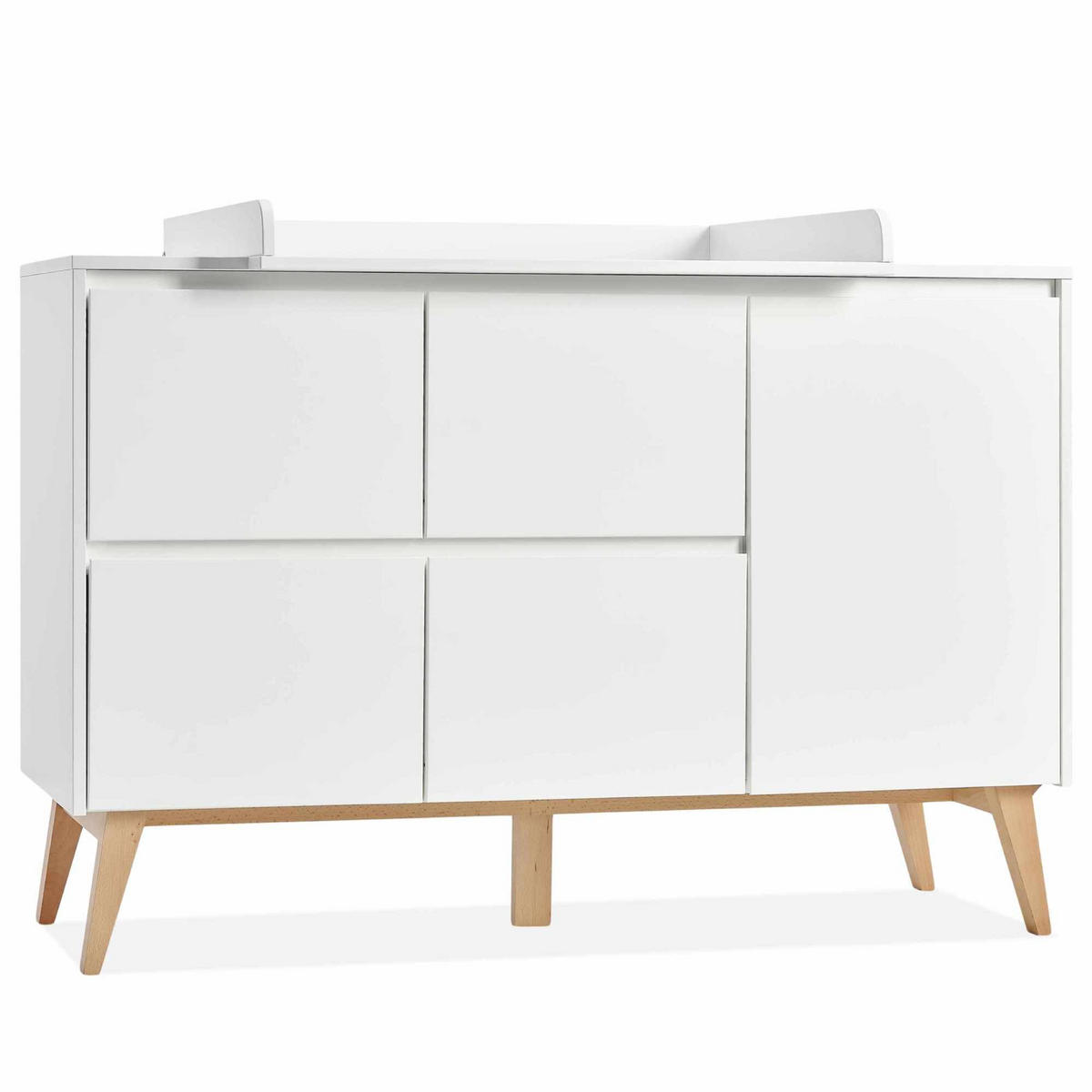 WICKELKOMMODE DAMBI - Weiß, Holzwerkstoff (149/100/53cm) - KONSIMO®