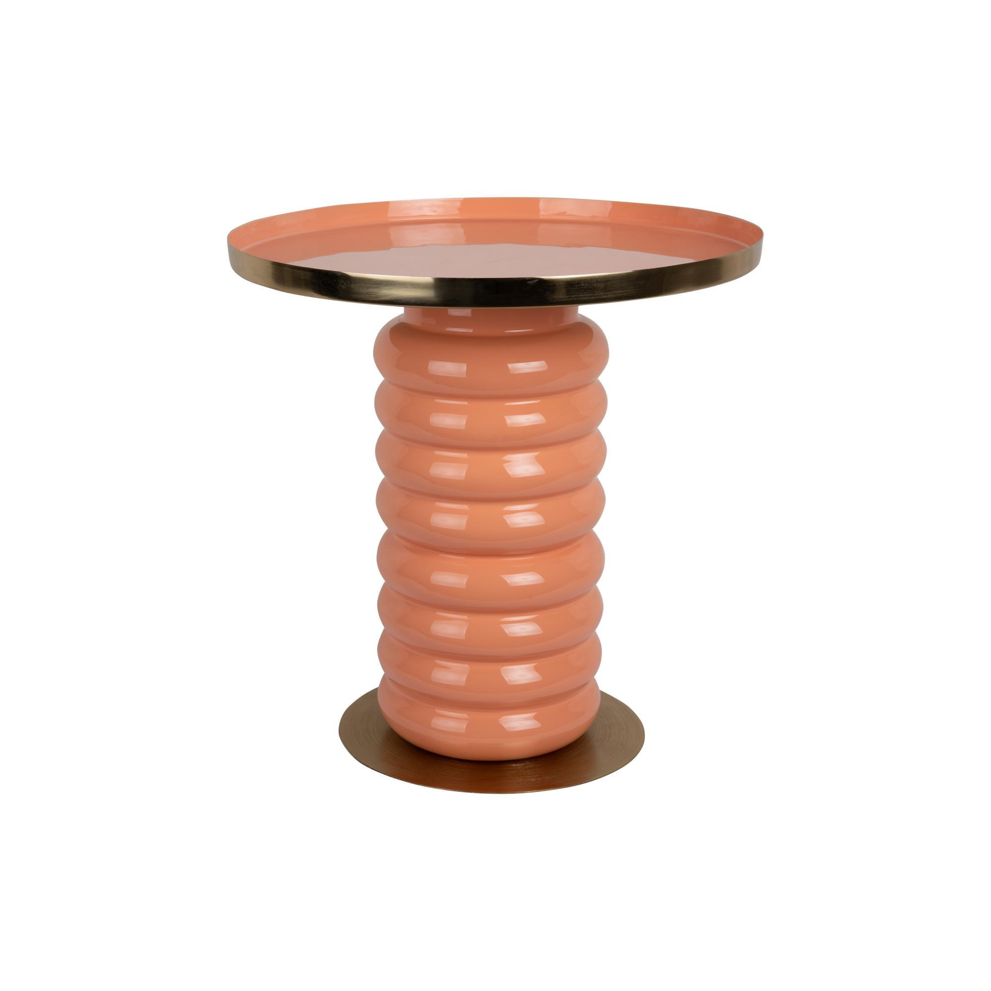 BEISTELLTISCH Ruby Orange 38/38/41 cm - Orange, Metall (38/38/41cm) - Leitmotiv