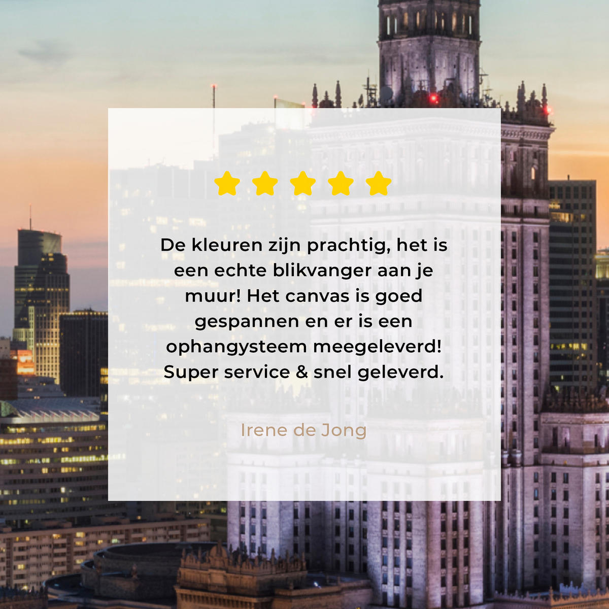 LEINWANDBILD Polen - Sonne - Warschau 60x80 cm - Blau, Textil (60/80cm) - MuchoWow