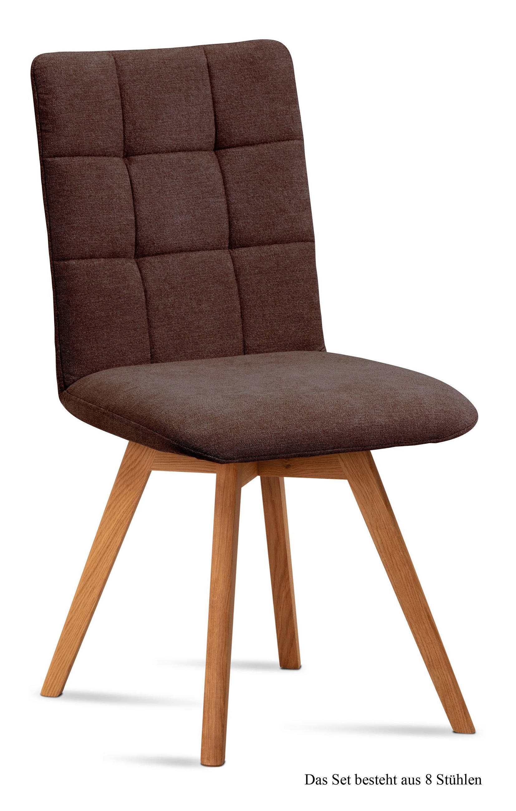 ESSZIMMERSTUHL (8er-Set) Dinny 47x91x60 Eiche geölt/Braun - Eichefarben/Braun, Kunststoff (60/91/47cm) - 58aufmkessel