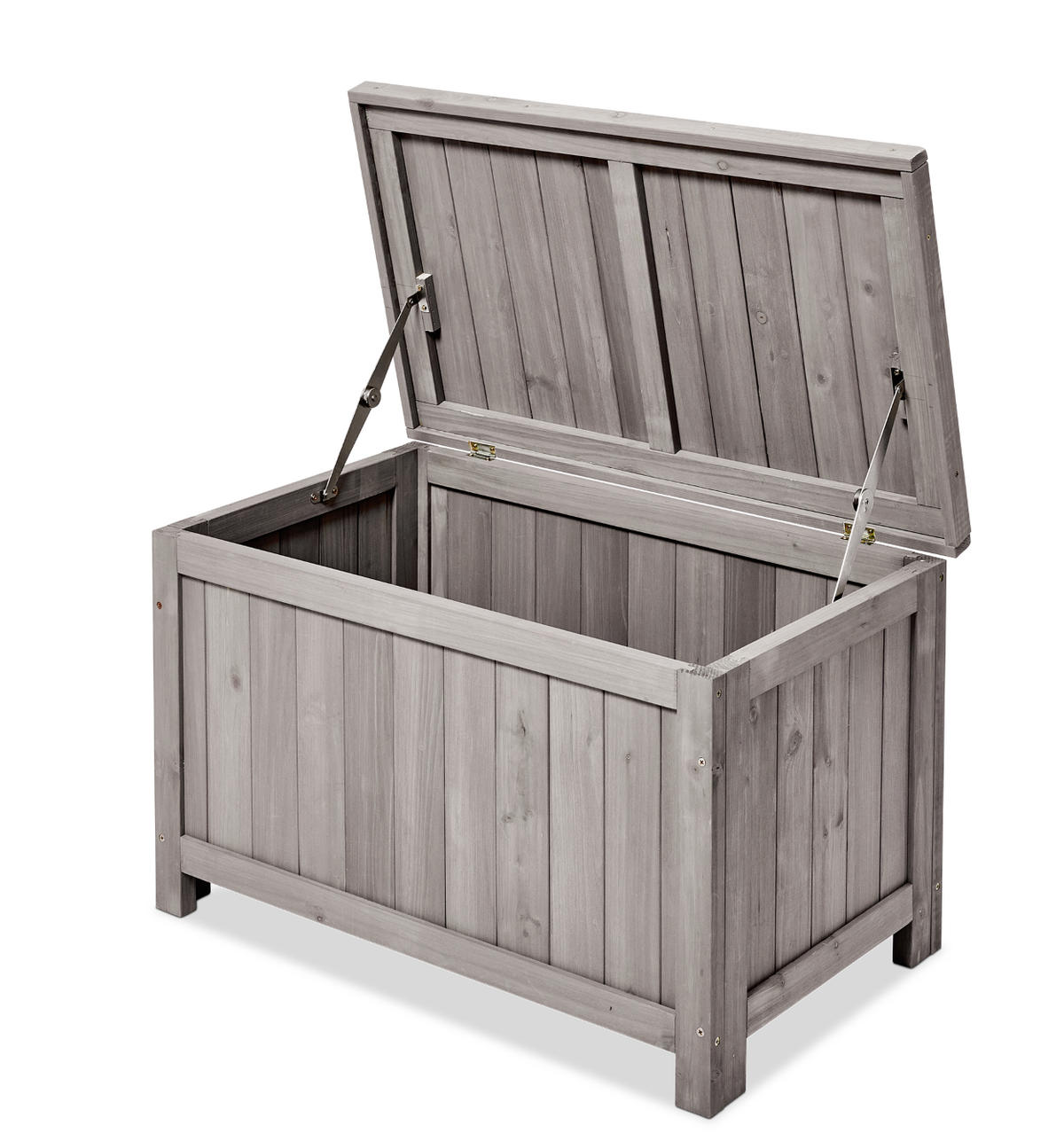 GARTENBOX HENRIETTE mit Klappdeckel 75*45*45 cm - Grau, Holz (75/45/45cm) - butenkist