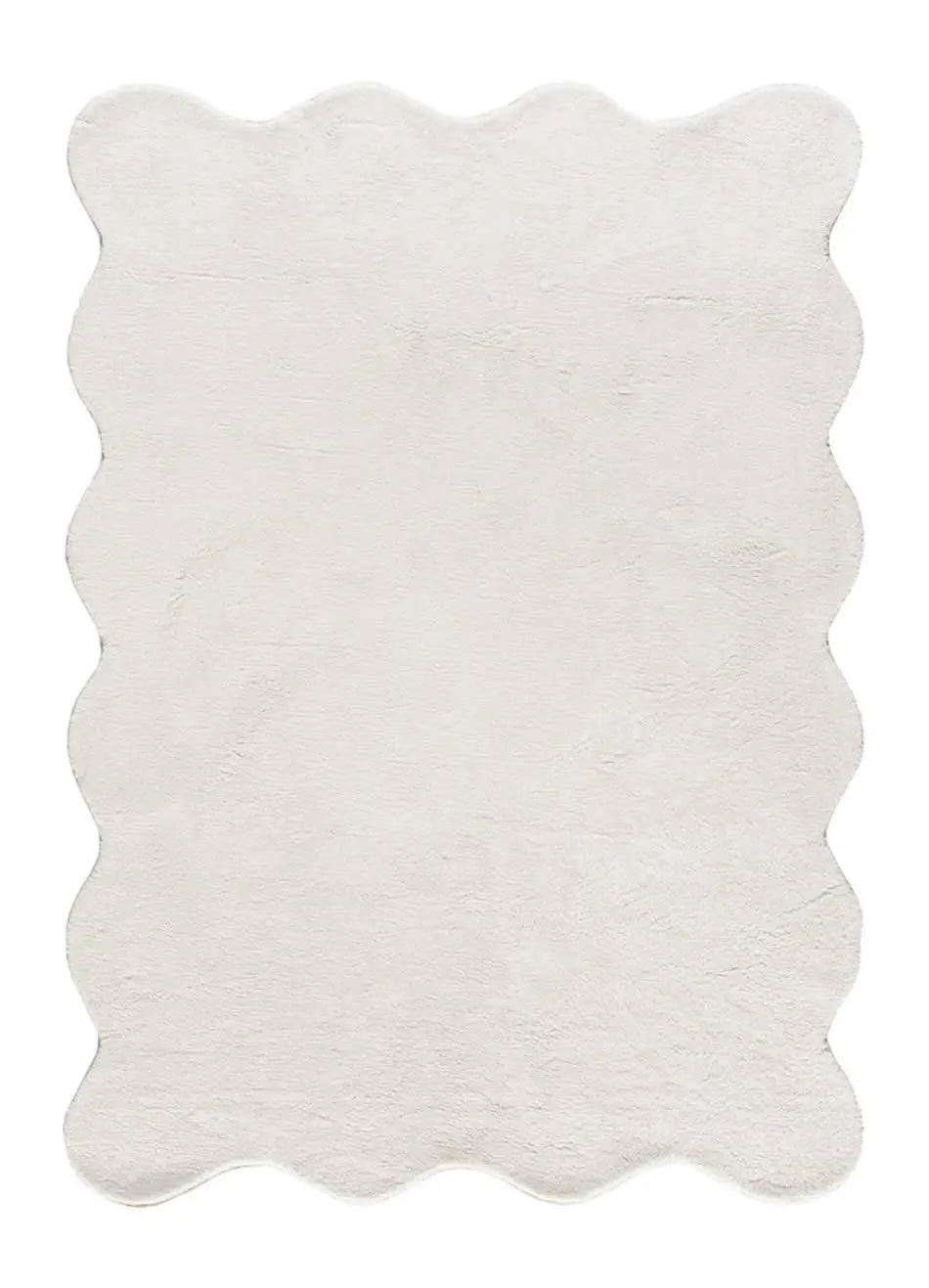 HOCHFLORTEPPICH Waschbar Weiß Mellow 120/170 cm - Weiß, Kunststoff/Textil (120/170cm) - Atticgo