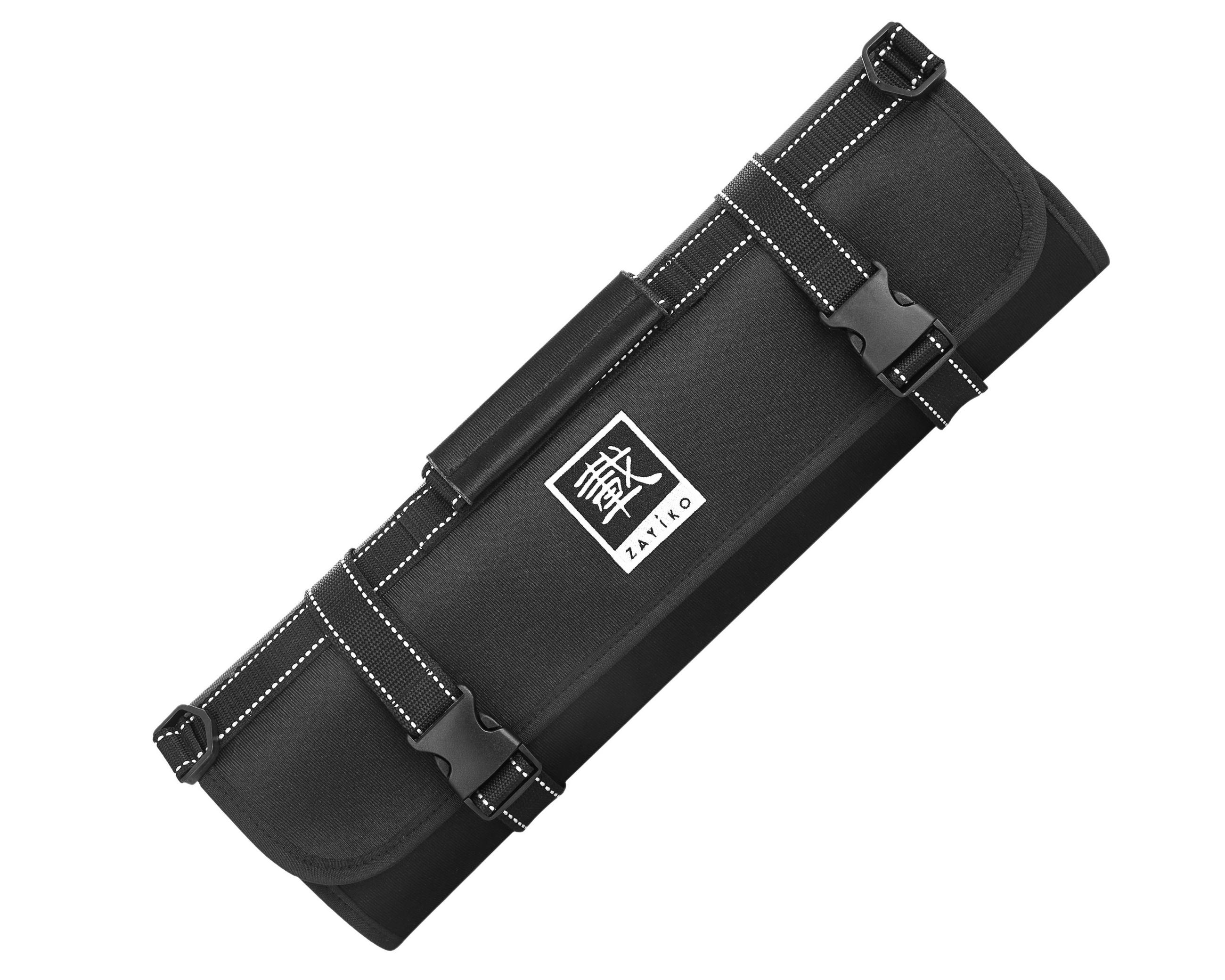 MESSERTASCHE SCHWARZ 13 FÄCHER - Schwarz, Kunststoff (94/1/47cm) - Zayiko