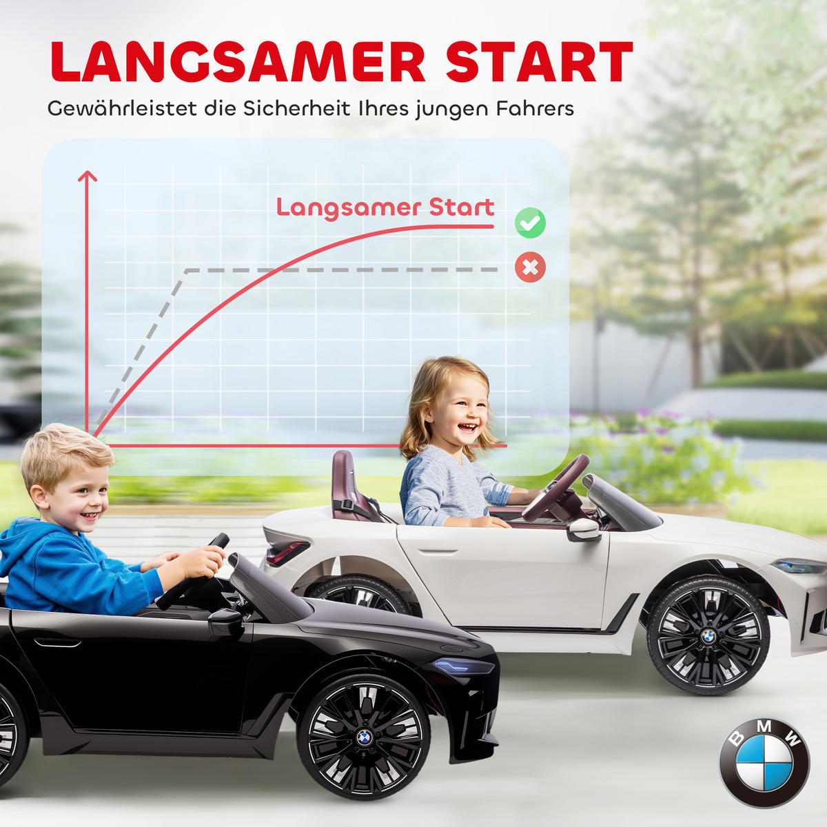 KINDERAUTO DE-06244 aufladbar mit Fernbedienung und Multimedia-Player Schwarz - Schwarz, Kunststoff/Metall (115/67/45cm) - ComfortXL