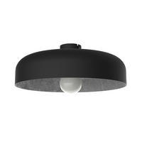 DECKENLEUCHTE Tuzzi - Schwarz, Metall (40/40/12cm) - Lumicom