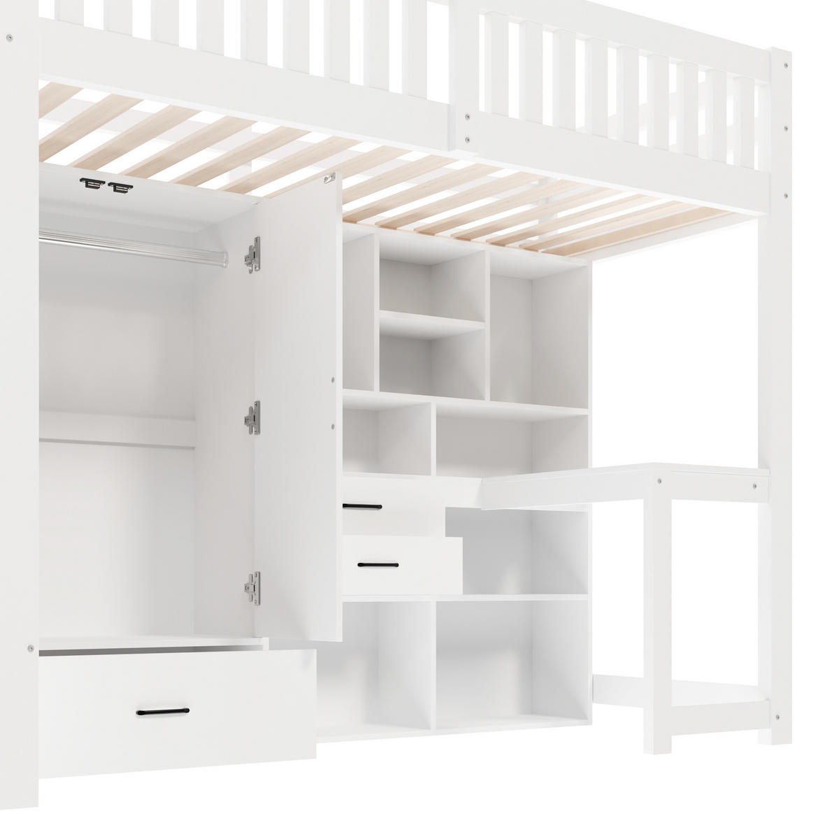 HOCHBETT 90/200 cm Weiß - Weiß, Holz - Raumix