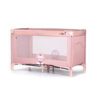 REISEBETT Capri rosa Daisy Reisebett, Faltmatratze, Tragetasche, große Seitentasche - Rosa, Kunststoff (60/120cm) - Chipolino