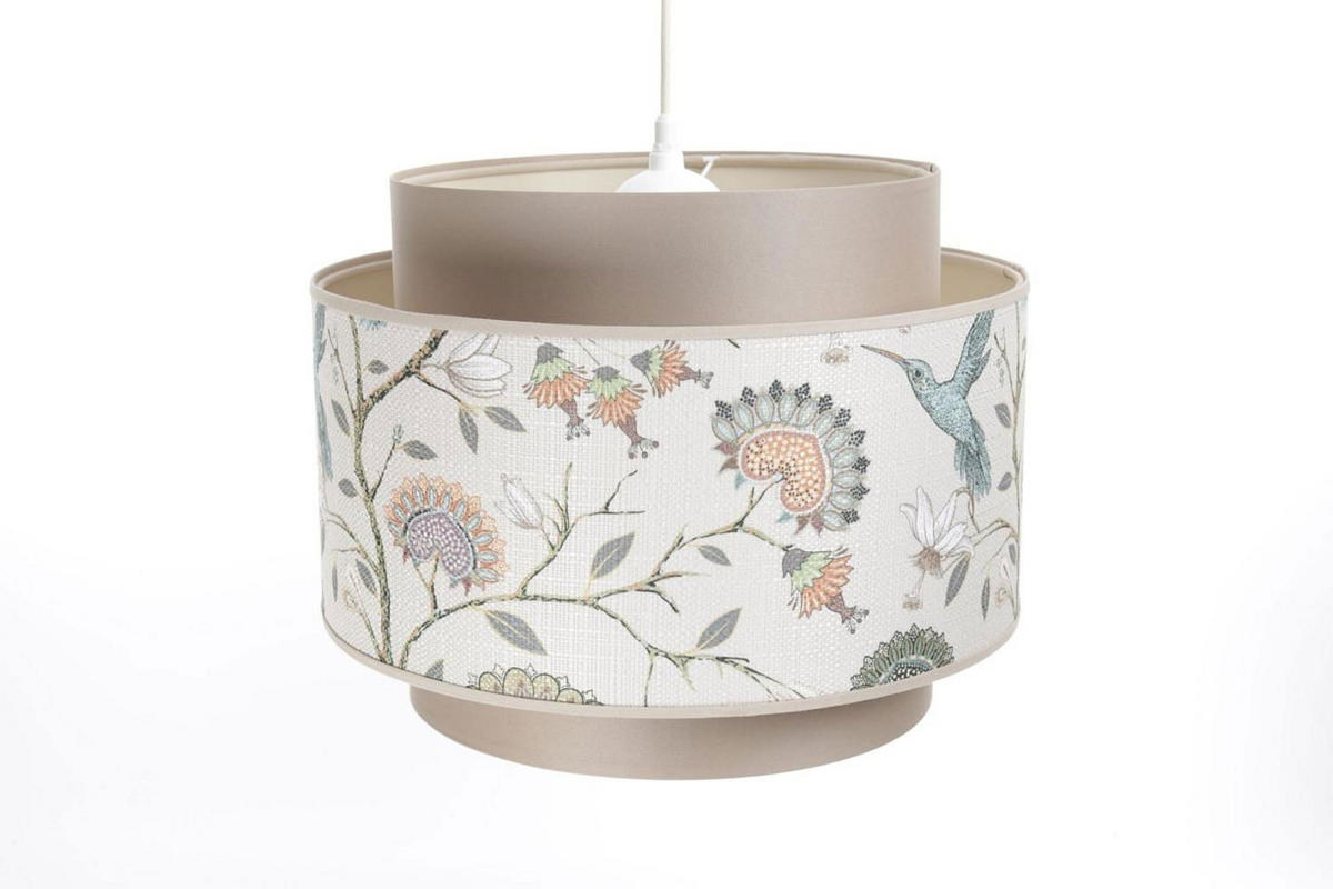 HÄNGELEUCHTE Pastell 40/31 cm - Beige, Kunststoff (40/1/31cm) - ONZENO