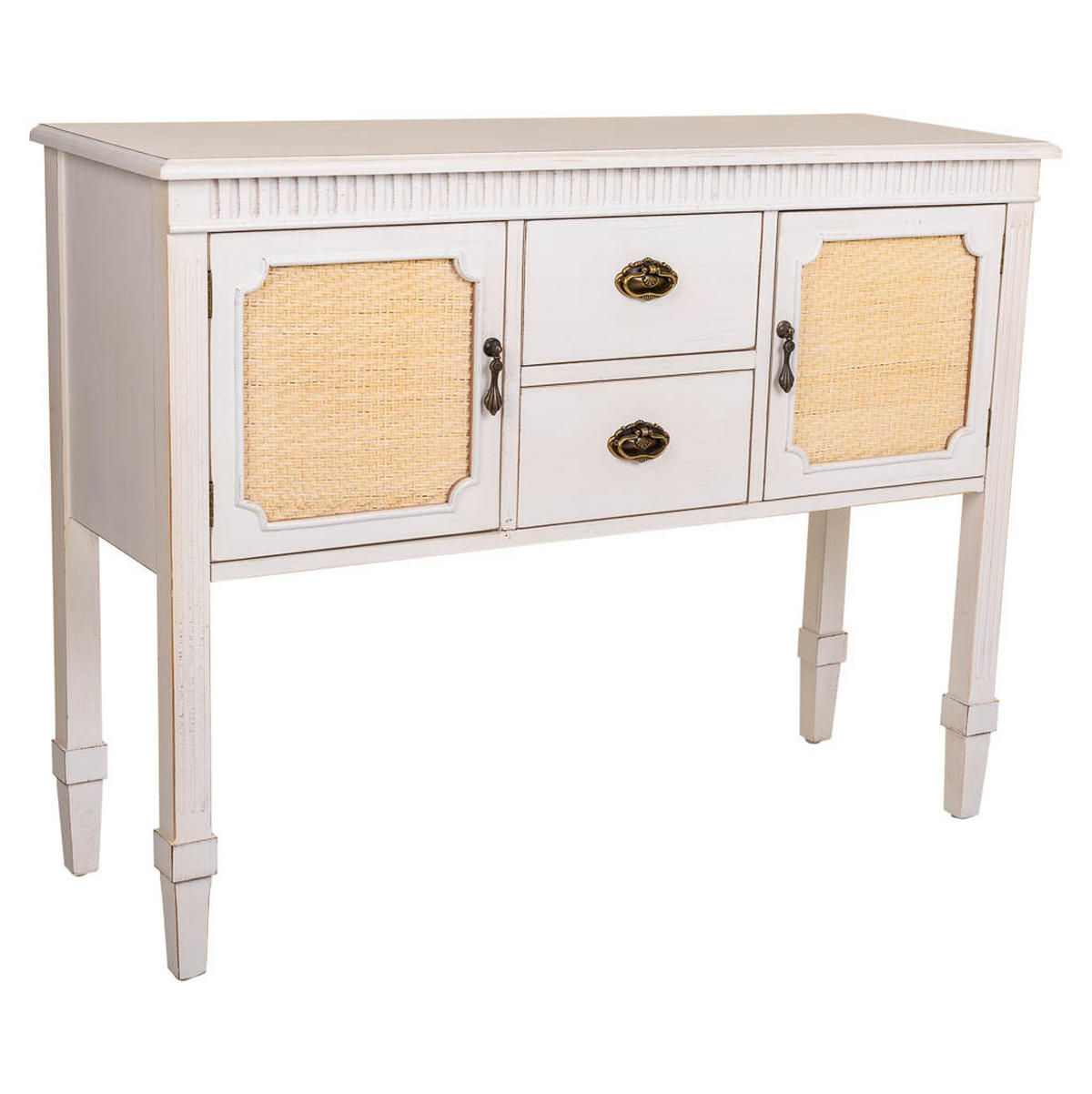 KONSOLE aus Holz 108x36x82 cm - Weiß, Holz (36/108/82cm) - Wanderlust