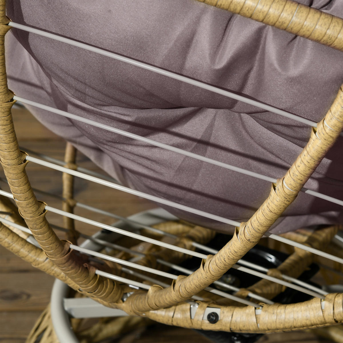 BISTROSET Rattan Gelb 3-tlg. - Beige, Metall - ComfortXL