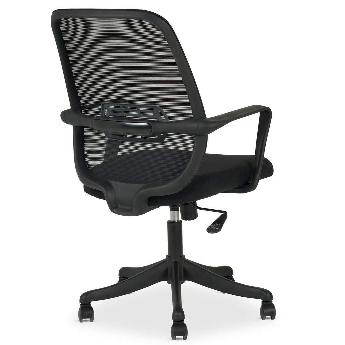 BÜRODREHSTUHL MOLLIS - Schwarz, Textil (63/98/63cm) - IDIMEX