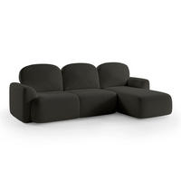 ECKSOFA Bulu Anthrazit - Anthrazit, Textil (260/95/163cm) - Pillovely
