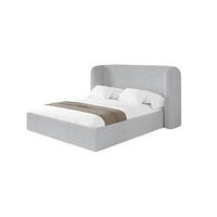 POLSTERBETT mit Bettkasten und Lattenrost, Boxbett ohne Matratze - ESTI 160x200 Grau - Alufarben, Holzwerkstoff/Textil (160/200cm) - ALTDECOR