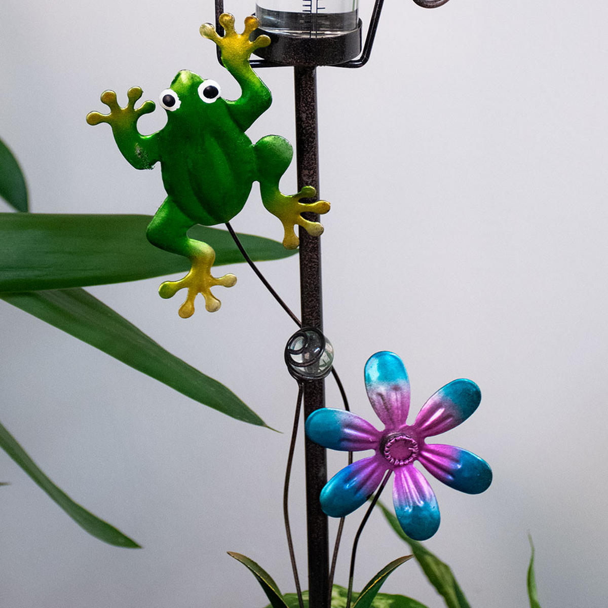 LED SOLARLEUCHTE Mini-Vase Bunt - Multicolor, Glas (11/6/78cm)