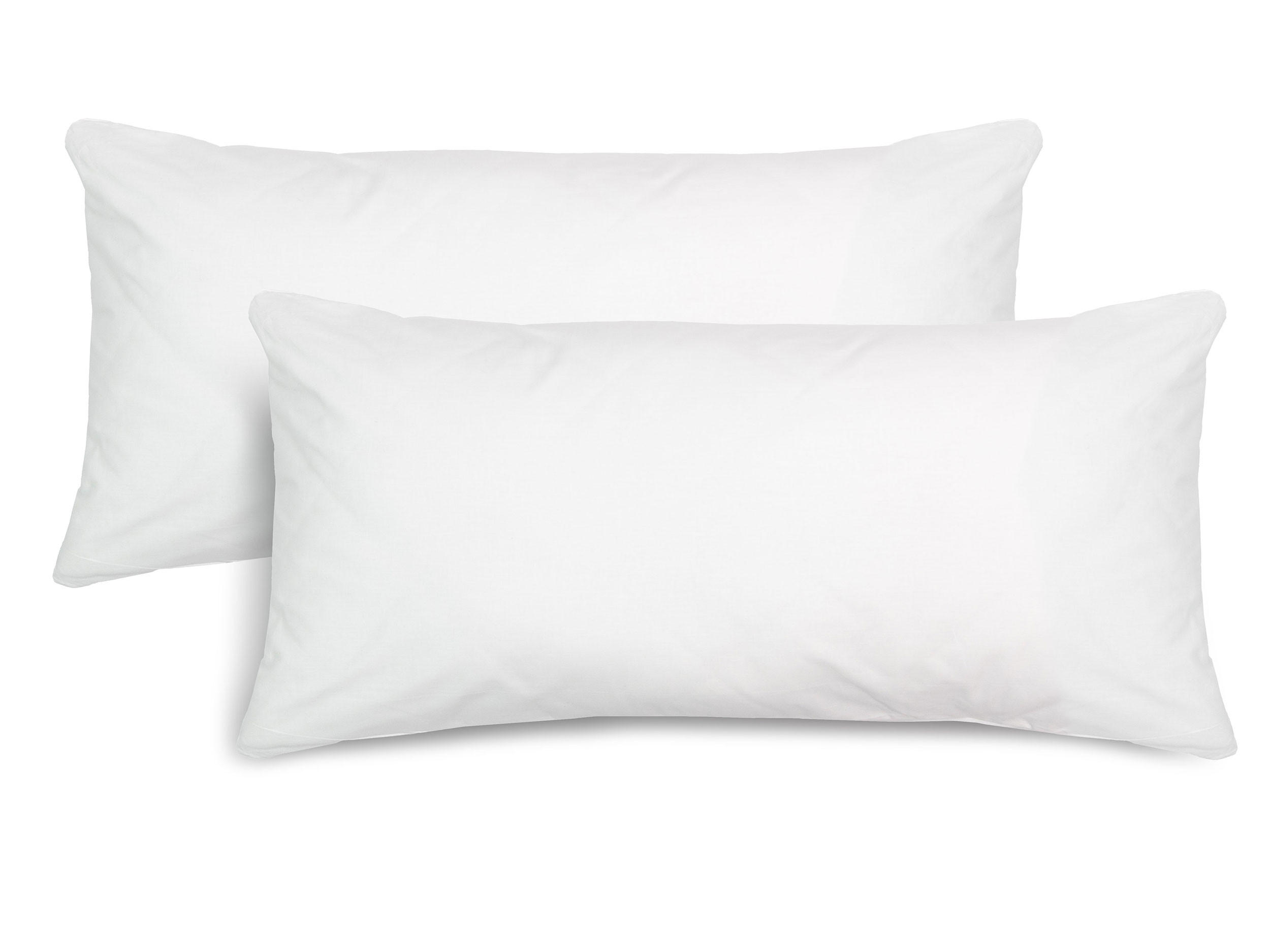 KISSENBEZUG, 2er-Set, 40x80 cm, 100% Baumwolle - Weiß, Textil (40/80cm) - Zollner