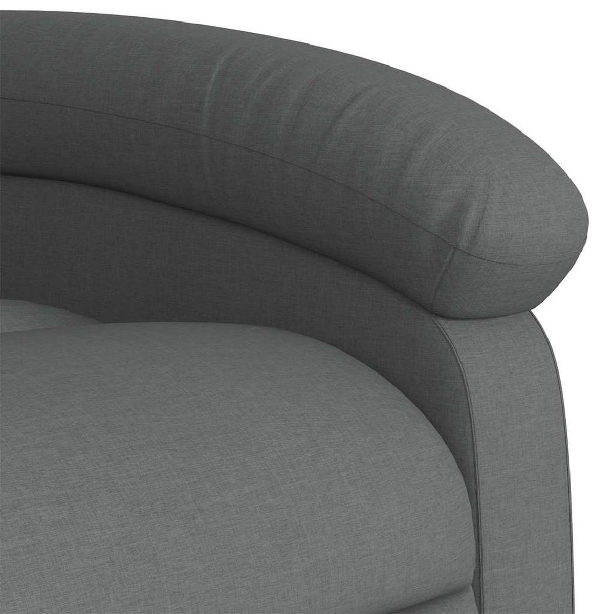 MASSAGESESSEL Dunkelgrau Stoff - Dunkelgrau, Textil (146.5/83.5/70cm) - vidaXL