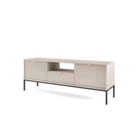 TV-LOWBOARD AVON Beige, Schwarz 154x39x56 cm - Beige/Schwarz, Holzwerkstoff (154/56/39cm) - FURNLUX