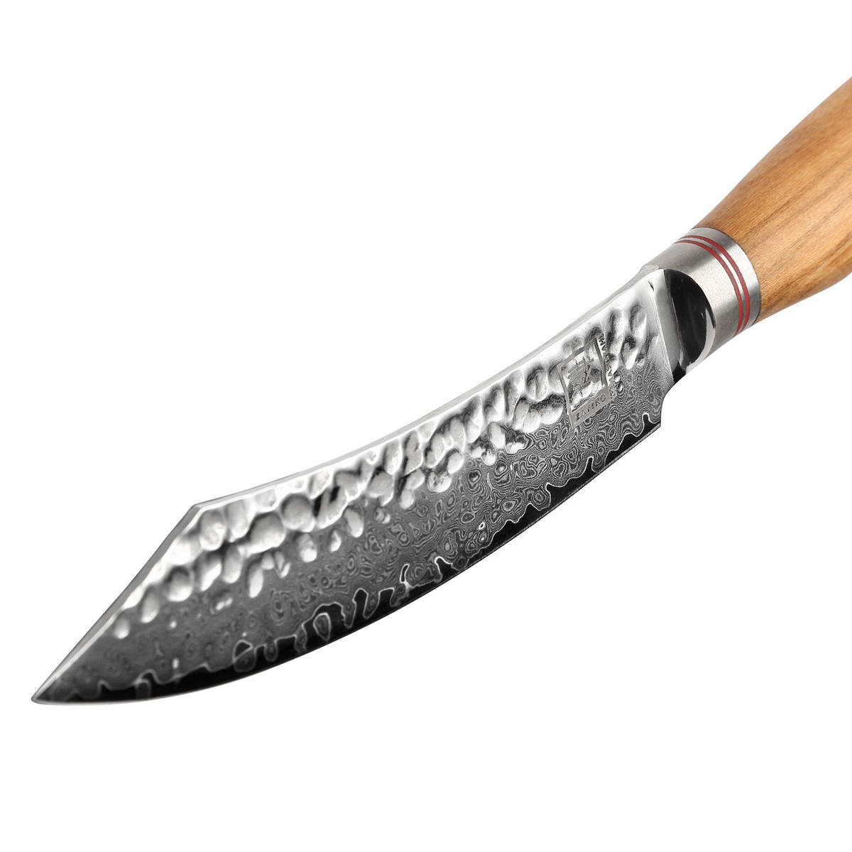 4ER STEAKMESSER-SET 12 cm - Braun, Holz/Metall - Zayiko