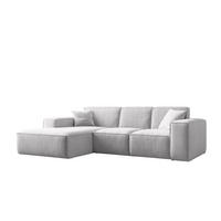 ECKSOFA L-Form Siena Stoff Salvador Hellgrau Links - Hellgrau, Holz (165/266cm) - Kaiser Möbel