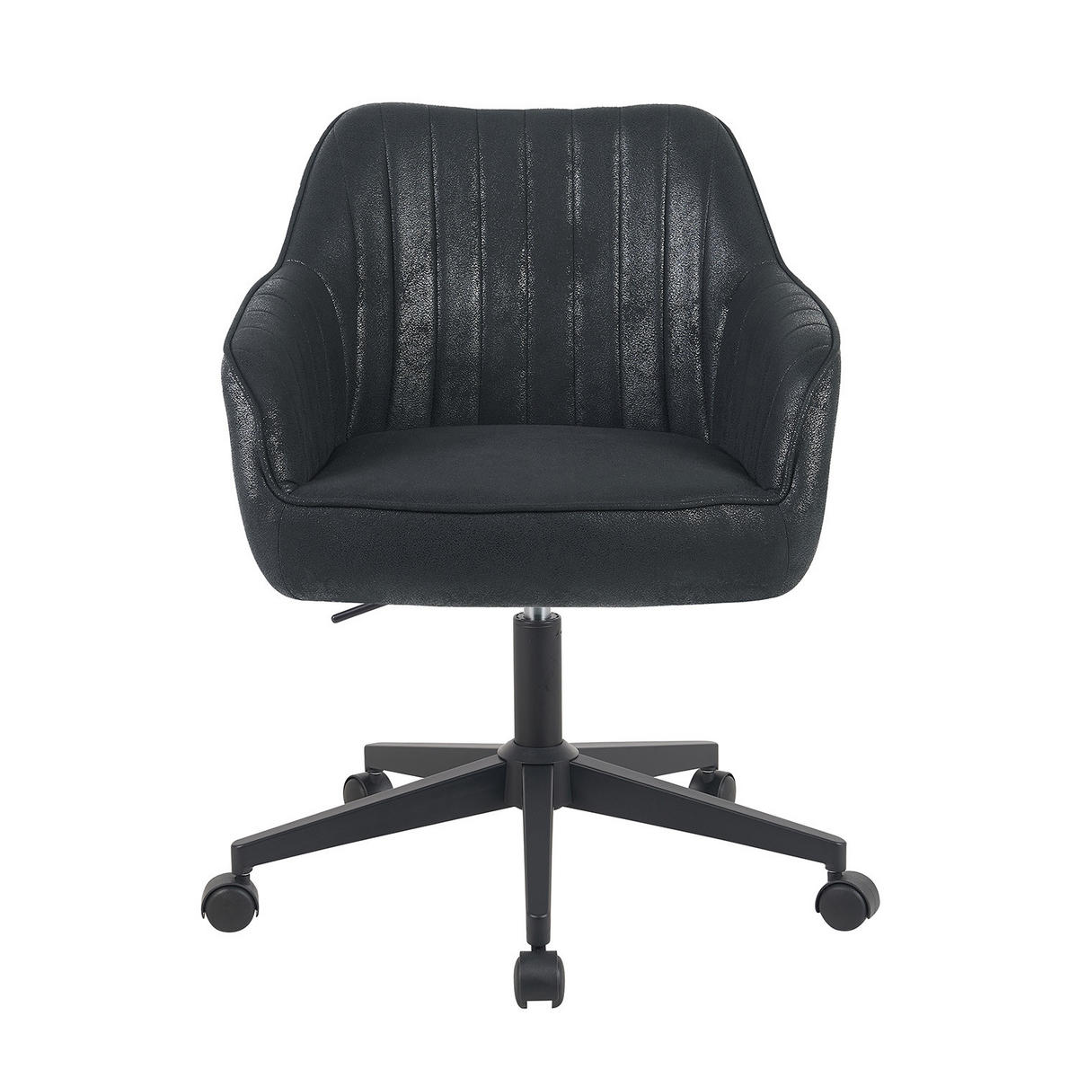 BÜROSTUHL Mika-Elio 2er-Set - Schwarz, Textil/Metall (60/79/61cm) - DUBI Möbel