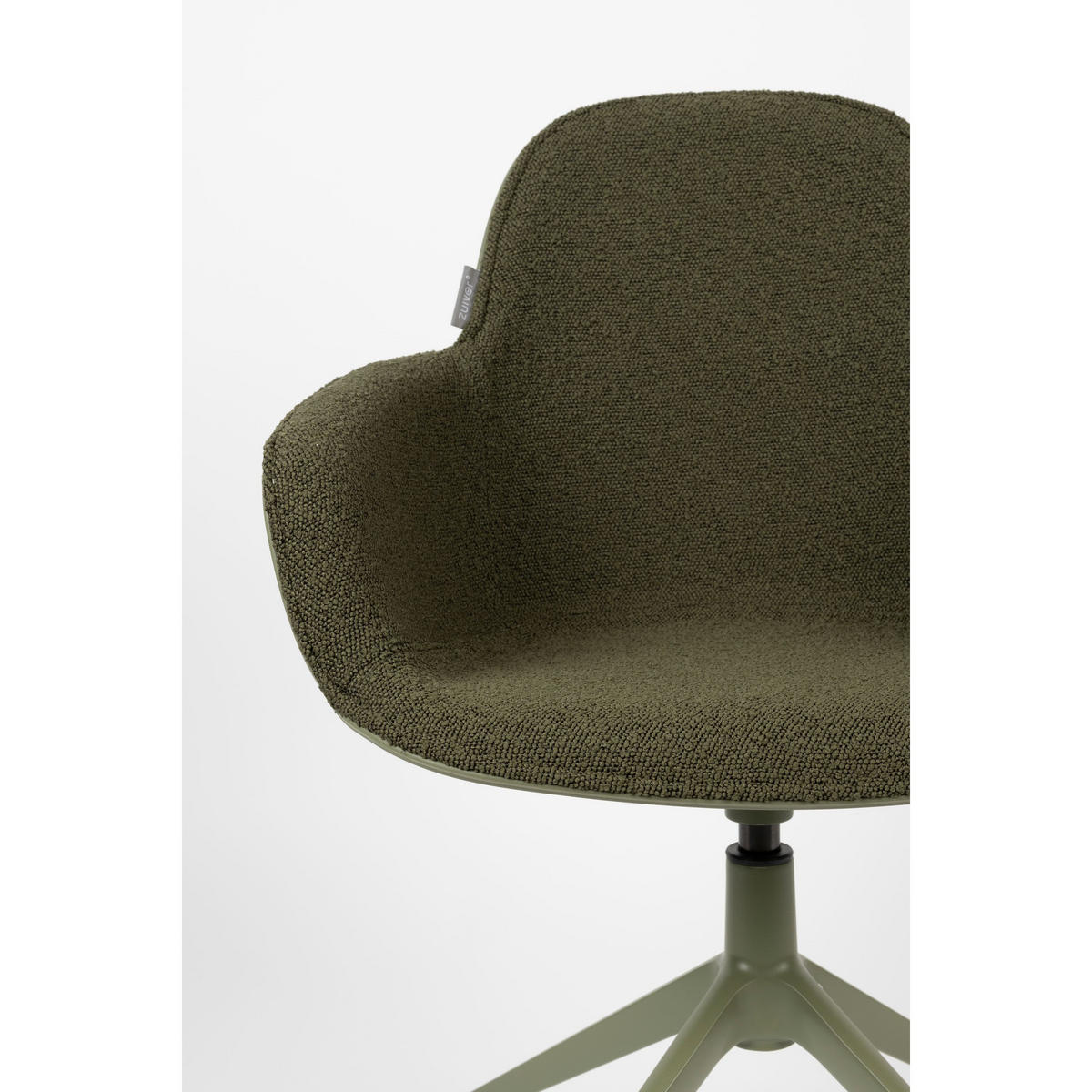 ESSZIMMERSTUHL Albert Kuip Swivel Armlehne Grün - 2 er Set - Grün, Textil (59.2/83.6/52cm) - Zuiver