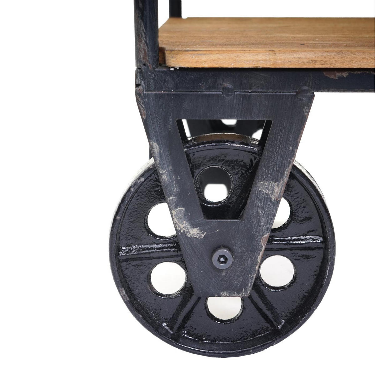 ROLLWAGEN MIT KÖRBEN Braun - Braun, Holz (67/120/32cm) - MCW