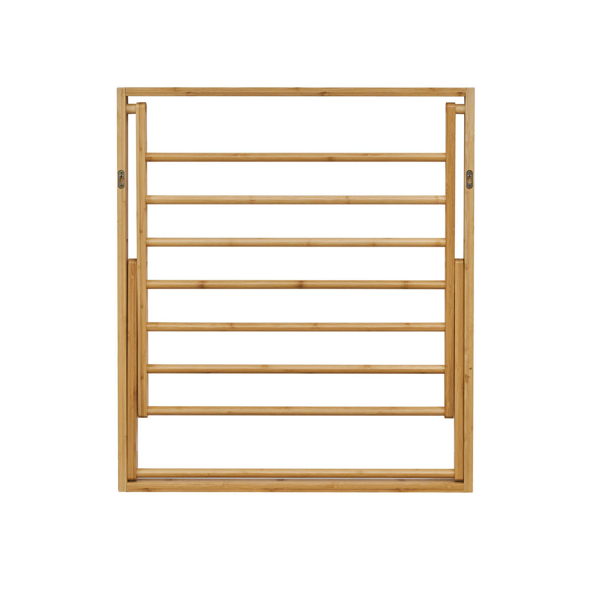 HANDTUCHHALTER Lokka Bambus klappbar - Braun, Holz (69/80/63cm) - SVITA
