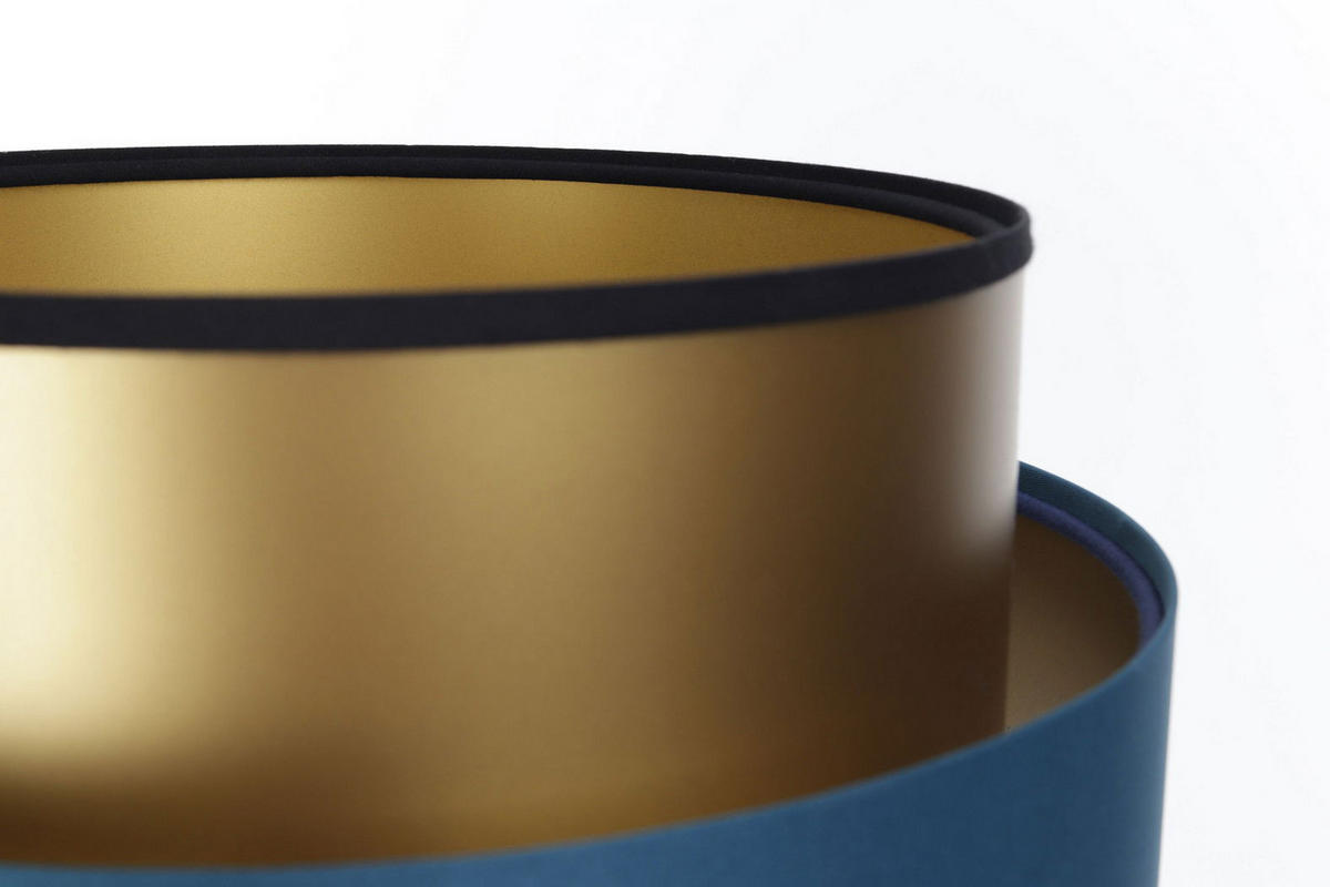 TISCHLAMPE Blau 30/45 cm - Goldfarben, Kunststoff (30/0.7/45cm) - ONZENO