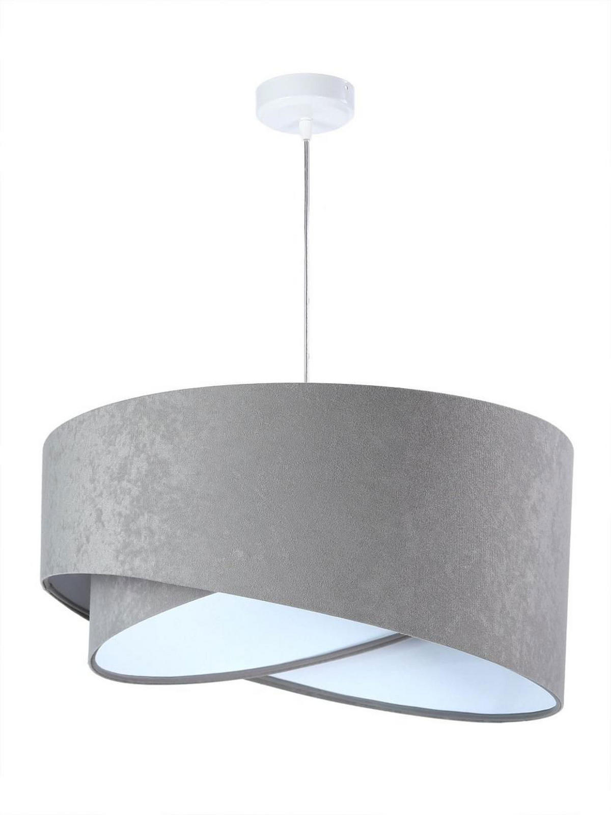 HÄNGELEUCHTE Grau 50/23 cm - Weiß, Kunststoff (50/1.3/23cm) - ONZENO