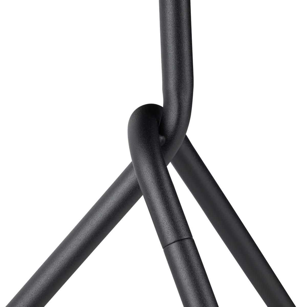 BEISTELLTISCH - Schwarz, Metall (40/40/59.5cm) - Relaxdays