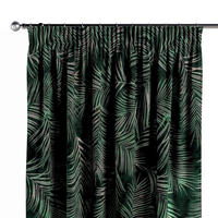 VORHANG Velvet grün, 130x245 cm - Grün, Textil (130/245cm) - Dekoria
