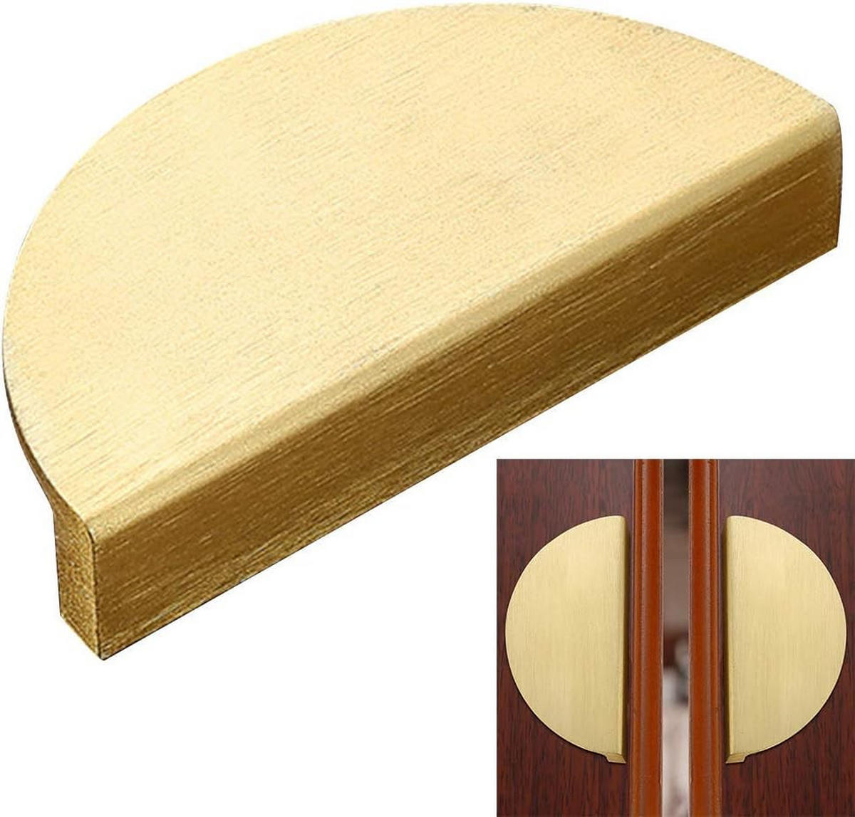 MÖBELGRIFF Gold Halbmond 1er-Set 10 cm Messing - Goldfarben, Metall (4.9/2/10cm)