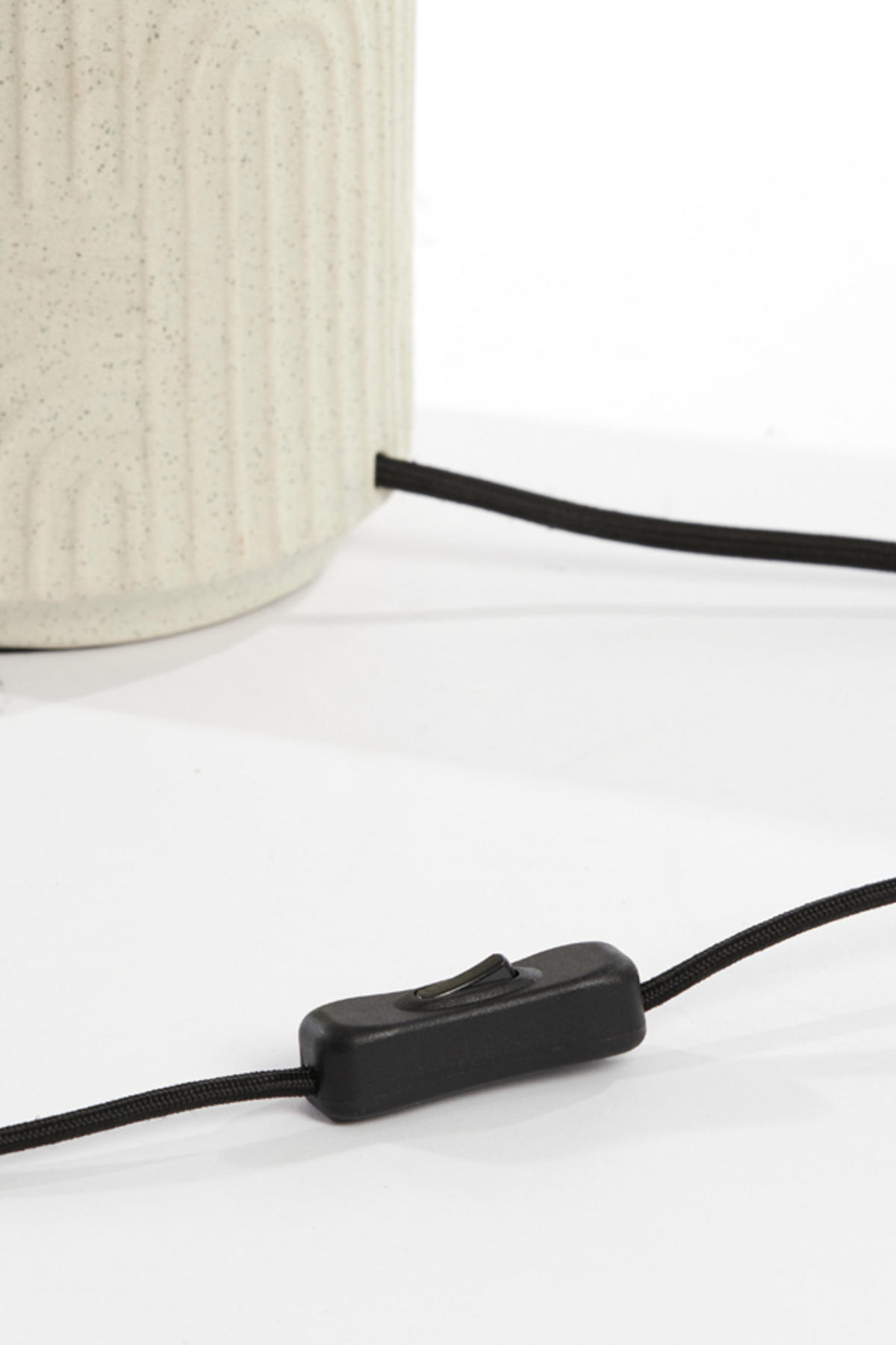 LAMPENFUSS Diego Weiß Ø15,5/51 cm - Weiß, Keramik (15.5/15.5/51cm) - Light & Living