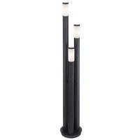 LED AUSSENLEUCHTE BOSTON Edelstahl Anthrazit - Anthrazit, Metall (28/28/170cm) - Globo Lighting