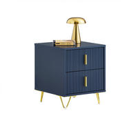 NACHTTISCH Blau - Blau, Holzwerkstoff (40/47/40cm) - SoBuy