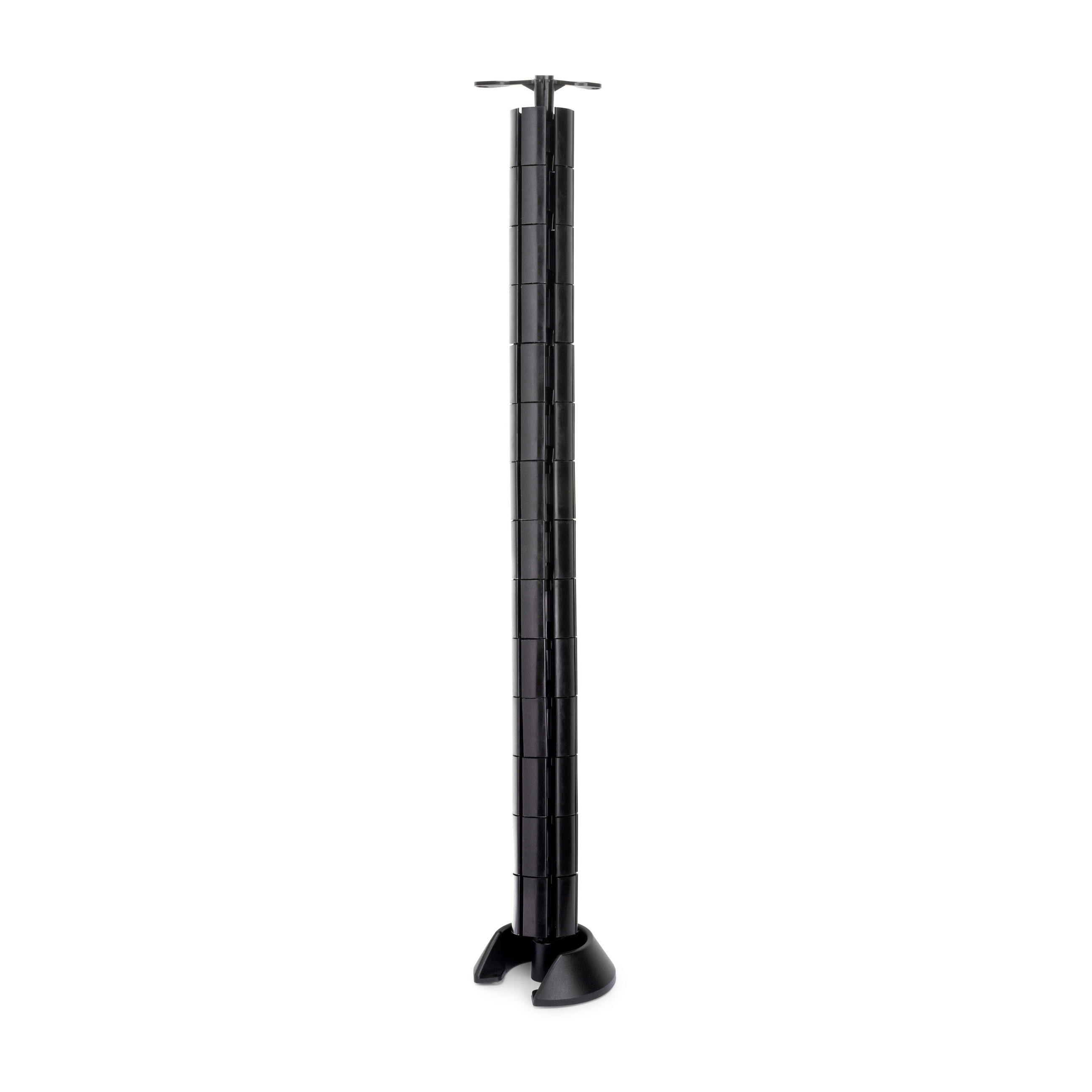 Emuca Kabeleinführungssäule Schwarz 10.2x77x8.15 cm
