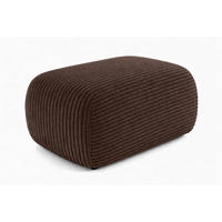 HOCKER Sitzpouf Für Wohnzimmer, Cordstoff Poso, Braun, BIS - Braun, Holz (64/40/40cm) - Kaiser Möbel
