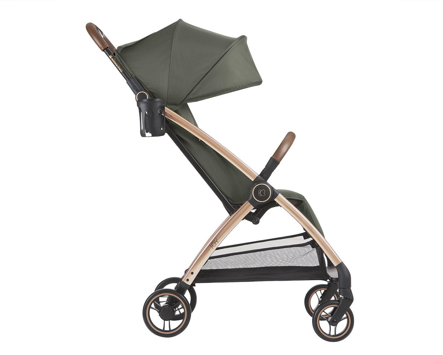 BUGGY Joy grün bis 22 kg, Rückenlehne verstellbar, faltbar - Waldgrün, Metall (68/46/105cm) - Kikka boo