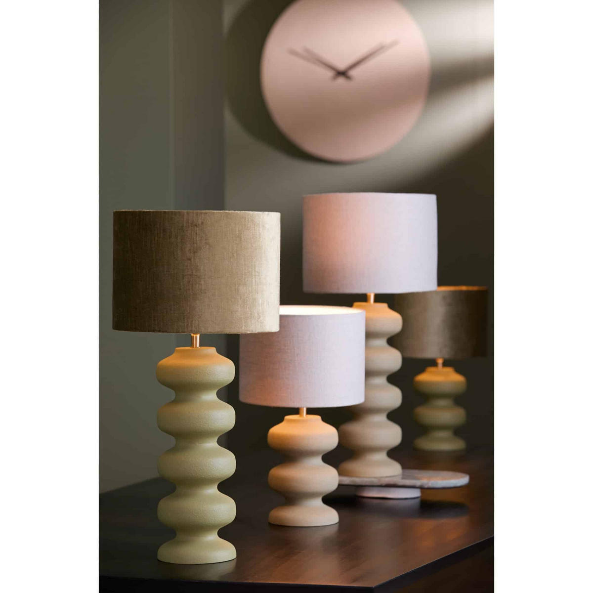 LAMPENFUSS Soroca Grün 15/15/42 cm - Grün, Metall (15/15/42cm) - Light & Living